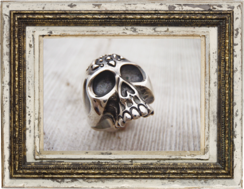 silver ring BornSkull[pinky] Spring-of-Heart/スプリングオブハート